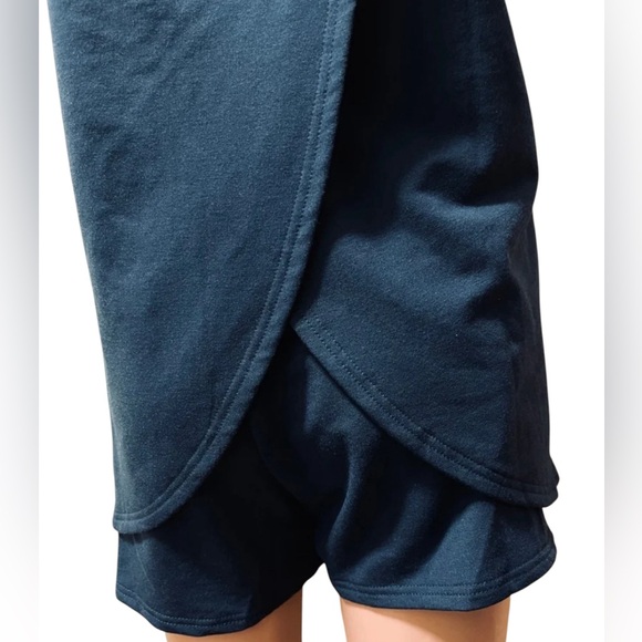 RHONDA SHEAR TWO-PIECE PAJAMA SET  SHORT PANTS WOMENS NAVY BLUE COLOR SIZE XL - Picture 12 of 14